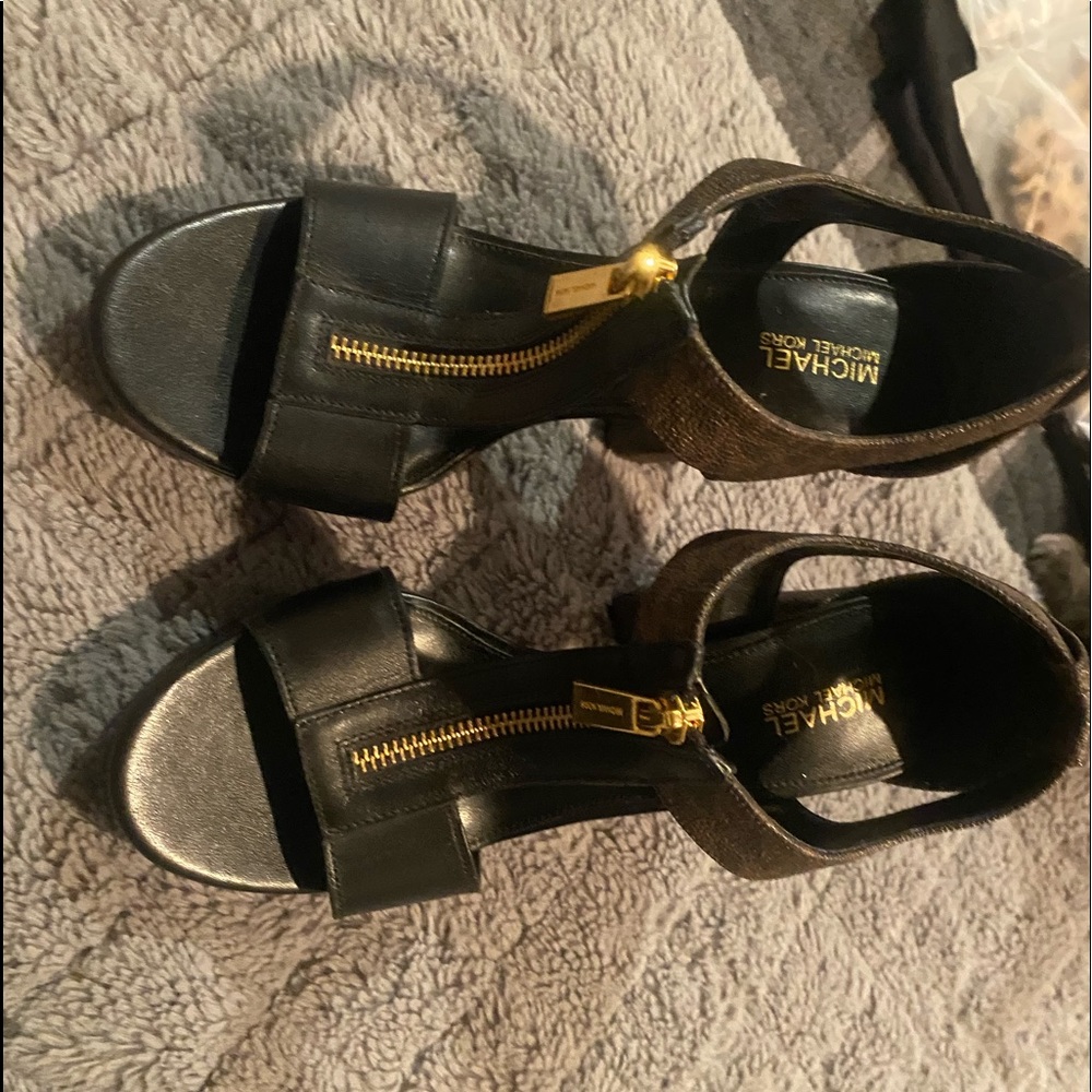 Michael kors heels Black and Brown